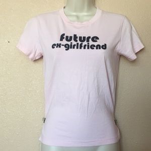 Pale pink “Future Ex-Girlfriend” T-shirt Medium